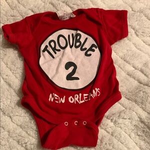 Red Trouble 2 New Orleans Kids One Piece